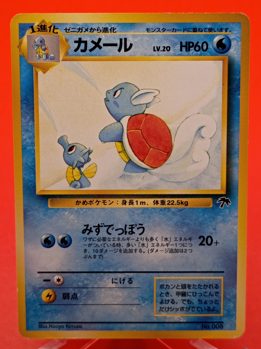 Wartortle No.008 Southern Islands Japanese Vintage NM-LP Pokémon